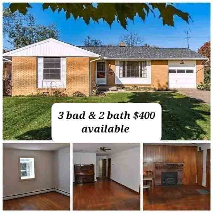 3 bedrooms 2 bathroom $400 available all states